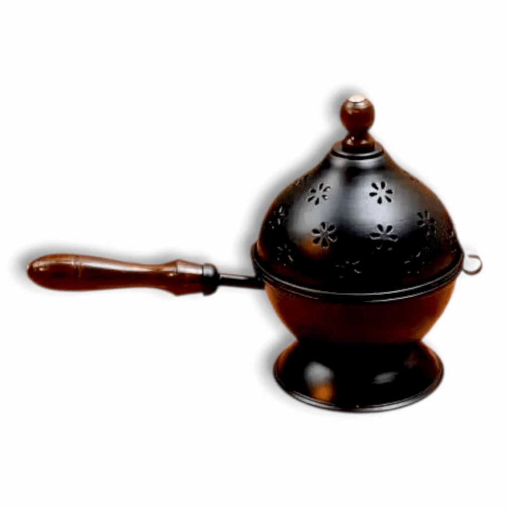Dhoop Dani Burner For Home Office Temple Puja - Dhoopdani - For Fragrance In Home,Religious Purposes - Colour Black - Image 3