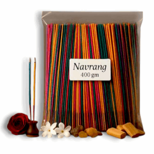 Long Lasting Natural Incense Sticks For Puja - Premium Navrang Agarbatti 400 Gm - Meditation & Aromatherapy