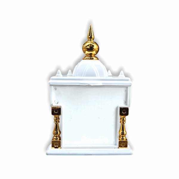 Temple for car Dashboard Stand 6 inches - Decorative Temple - Plastic Empty Temple - Image 4