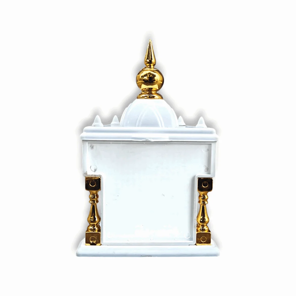 Temple for car Dashboard Stand 6 inches - Decorative Temple - Plastic Empty Temple - Image 4