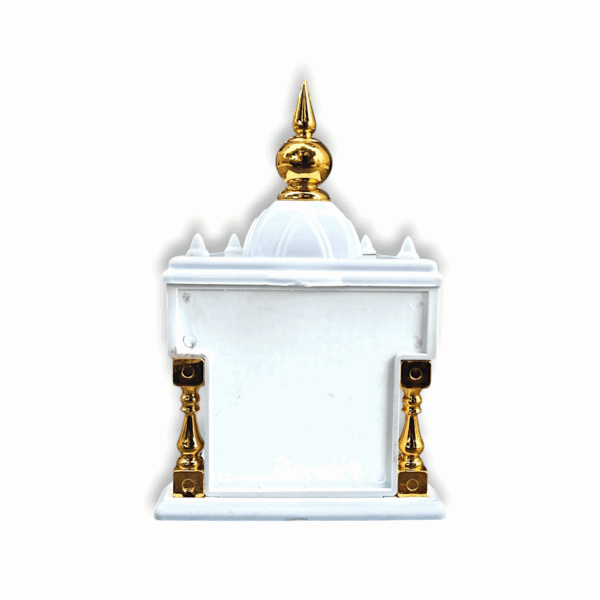 Temple for car Dashboard Stand 6 inches - Decorative Temple - Plastic Empty Temple - Image 4