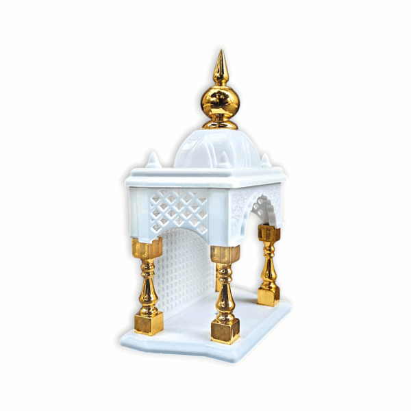 Temple for car Dashboard Stand 6 inches - Decorative Temple - Plastic Empty Temple - Image 3