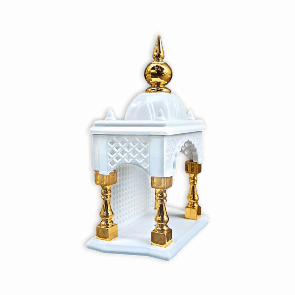 Temple for car Dashboard Stand 6 inches - Decorative Temple - Plastic Empty Temple - Image 3