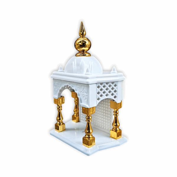 Temple for car Dashboard Stand 6 inches - Decorative Temple - Plastic Empty Temple - Image 2