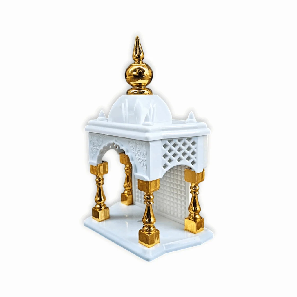 Temple for car Dashboard Stand 6 inches - Decorative Temple - Plastic Empty Temple - Image 2