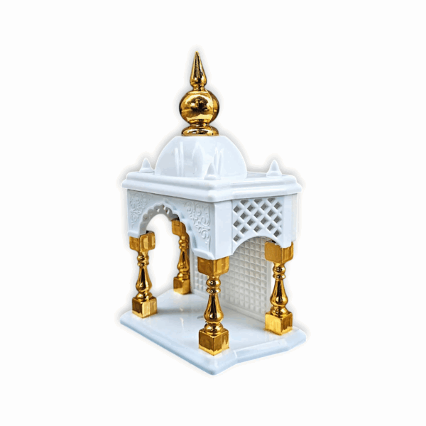 Temple for car Dashboard Stand 6 inches - Decorative Temple - Plastic Empty Temple - Image 2