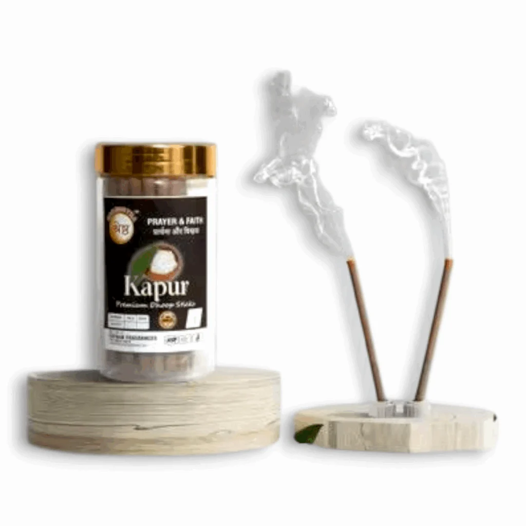 Sandal dry Dhoop Incence Agarbatti - Premium Kapur - Camphor Guggal Loban Chandan - (4X100G) - 400Gm - Image 2