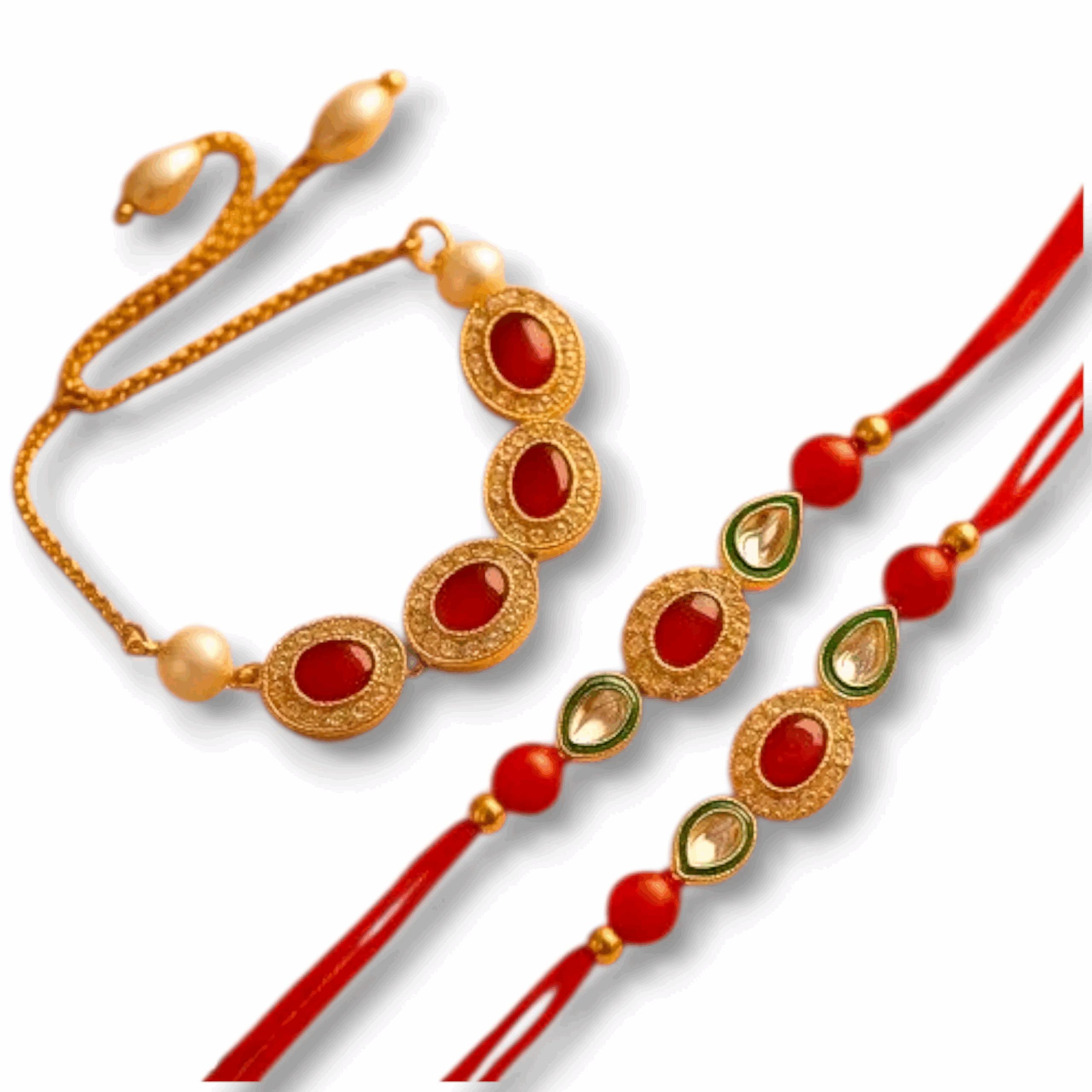 Special Rakhi For Brother & Sister - Rakshabandhan - Set Of 3 - Combo Rakhi