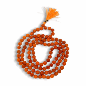 5 Mukhi (6 MM) Rudraksh Mala 108 Beads - Pure Original Rudakash - For Jaap & Puja purpose