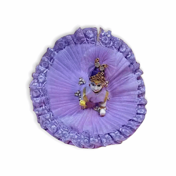 4 no Laddu Gopal Ji Fancy Dress with Pagdi - Krishna Dress - Janmastami Special Laddu Gopal Dress - Beautiful Dress for Laddu Gapal - Image 2