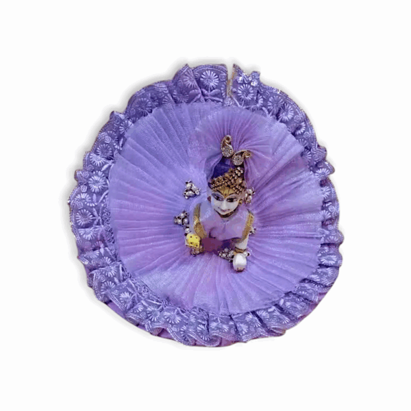 4 no Laddu Gopal Ji Fancy Dress with Pagdi - Krishna Dress - Janmastami Special Laddu Gopal Dress - Beautiful Dress for Laddu Gapal - Image 2