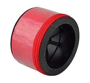 Red Nylon Ribbon - ''লাল ফিতা'' - 1 Miter - Glossy Finish - Use For Pooja & Multi Purpose