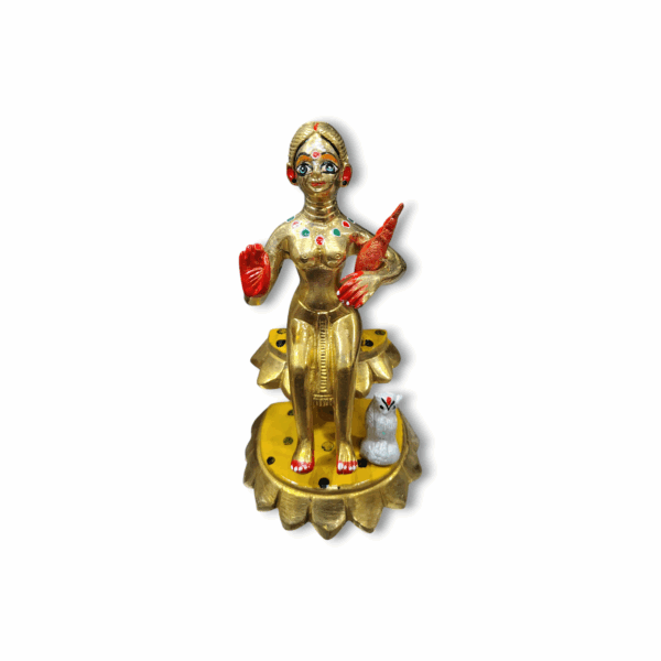 Pure Brass Padma Lakshmi - Padma Lakshmi ji Murtri - Laxmi ji Murti 7.5 inch - Image 3