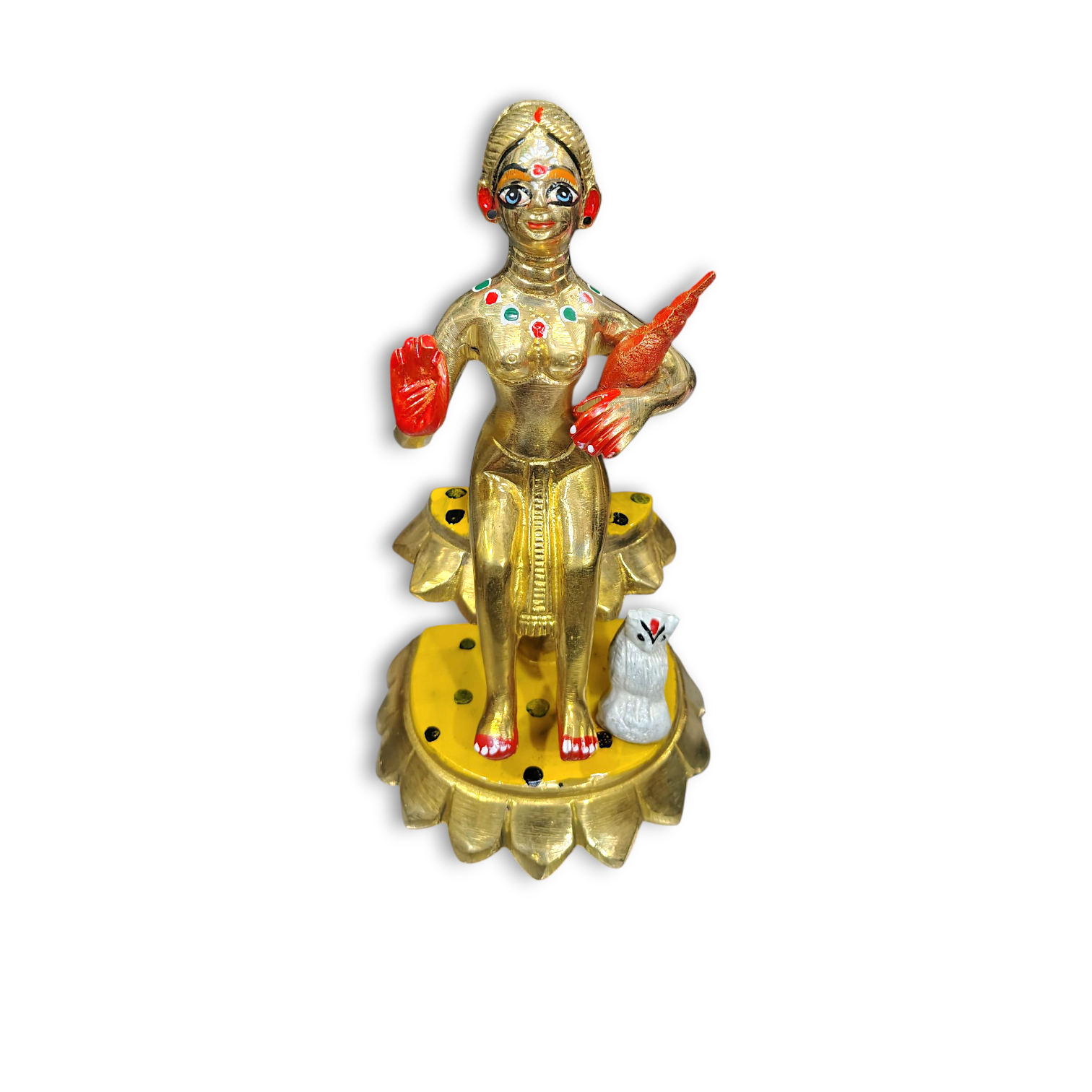 Pure Brass Padma Lakshmi - Padma Lakshmi ji Murtri - Laxmi ji Murti 7.5 inch