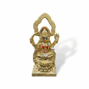 Pure Brass Maa Santoshi Idol - Brass Maa Santoshi Murti - Maa Santoshi Murti for Pooja Purpose, Home Decor, Temple Decor Item - 8 inch Maa Santoshi Murti