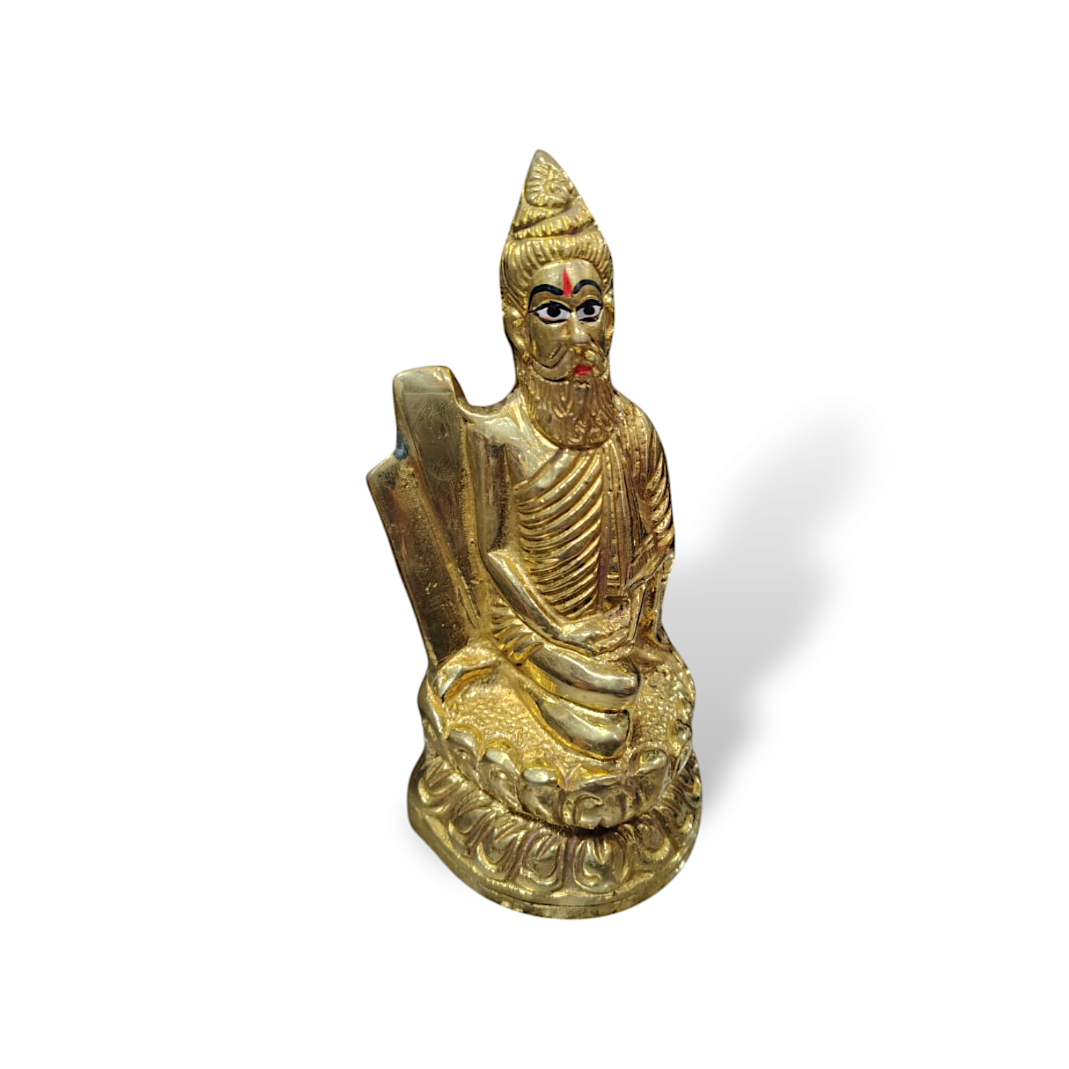 Pure Brass Loknath Idol - Baba Loknath Murti - Loknath Idol for Pooja Purpose - Brass Loknath Home, Pooja Room, Temple Decoration Item - 7 inch Loknath Idol