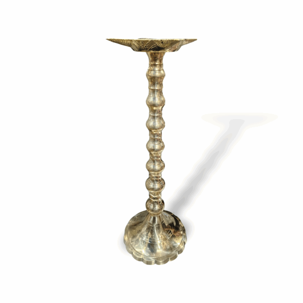 Pure Brass Mayapuri Diya Stand - Original Mayapuri Diya Stand - Traditional Brass Diya Stand - Diya Stand for Pooja, Home Decoration, Madir Decor Item - 36 inch Diya Stand - Image 2