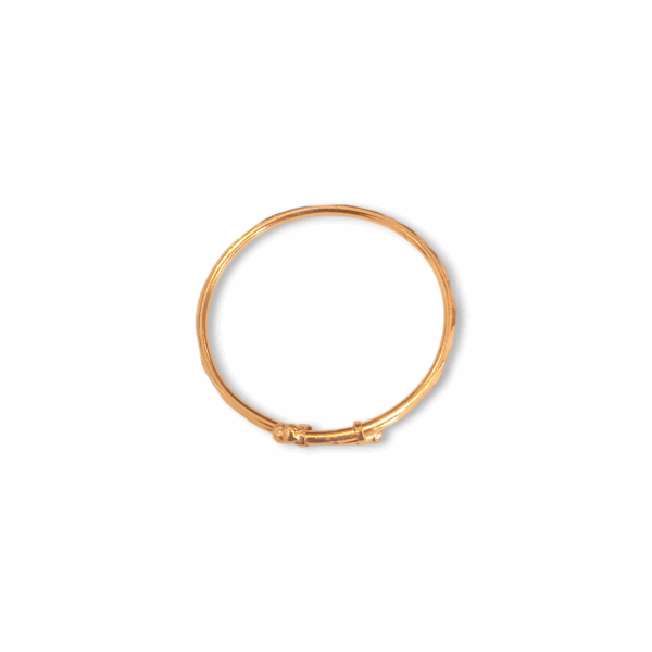 Kharu - Beautiful Gold Design Baby Bangles - Kids Bangles - Kids Jewellery - Golden Colour Baby Bangles for Baby Girl & Baby Boy - Set of 2 - Image 2