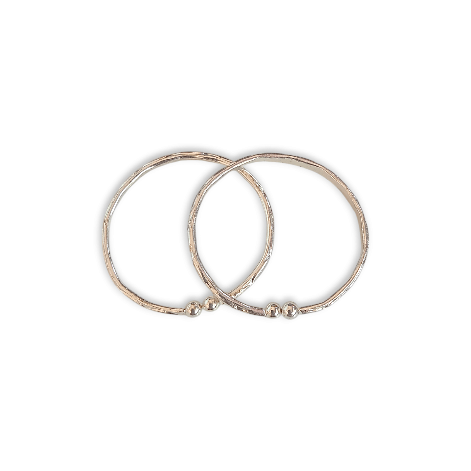 Kharu - Beautiful Design Baby Bangles - Kids Bangles - Kids Jewellery - Silver Colour Baby Bangles for Baby Girl & Baby Boy - Set of 2