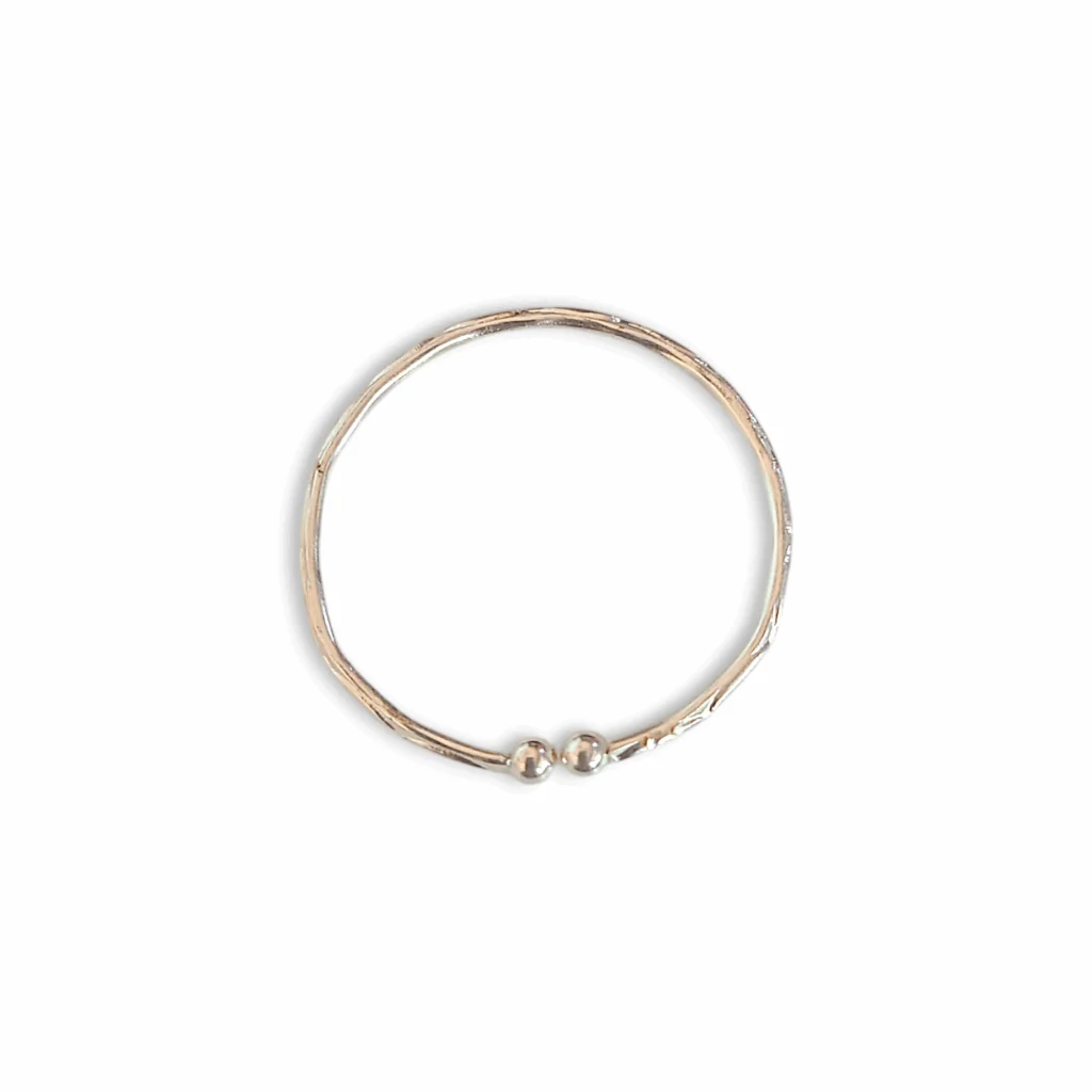 Kharu - Beautiful Design Baby Bangles - Kids Bangles - Kids Jewellery - Silver Colour Baby Bangles for Baby Girl & Baby Boy - Set of 2 - Image 2