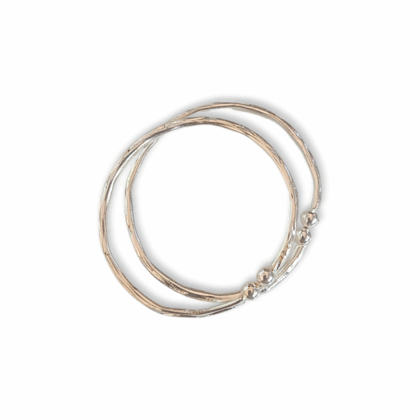Kharu - Beautiful Design Baby Bangles - Kids Bangles - Kids Jewellery - Silver Colour Baby Bangles for Baby Girl & Baby Boy - Set of 2 - Image 4