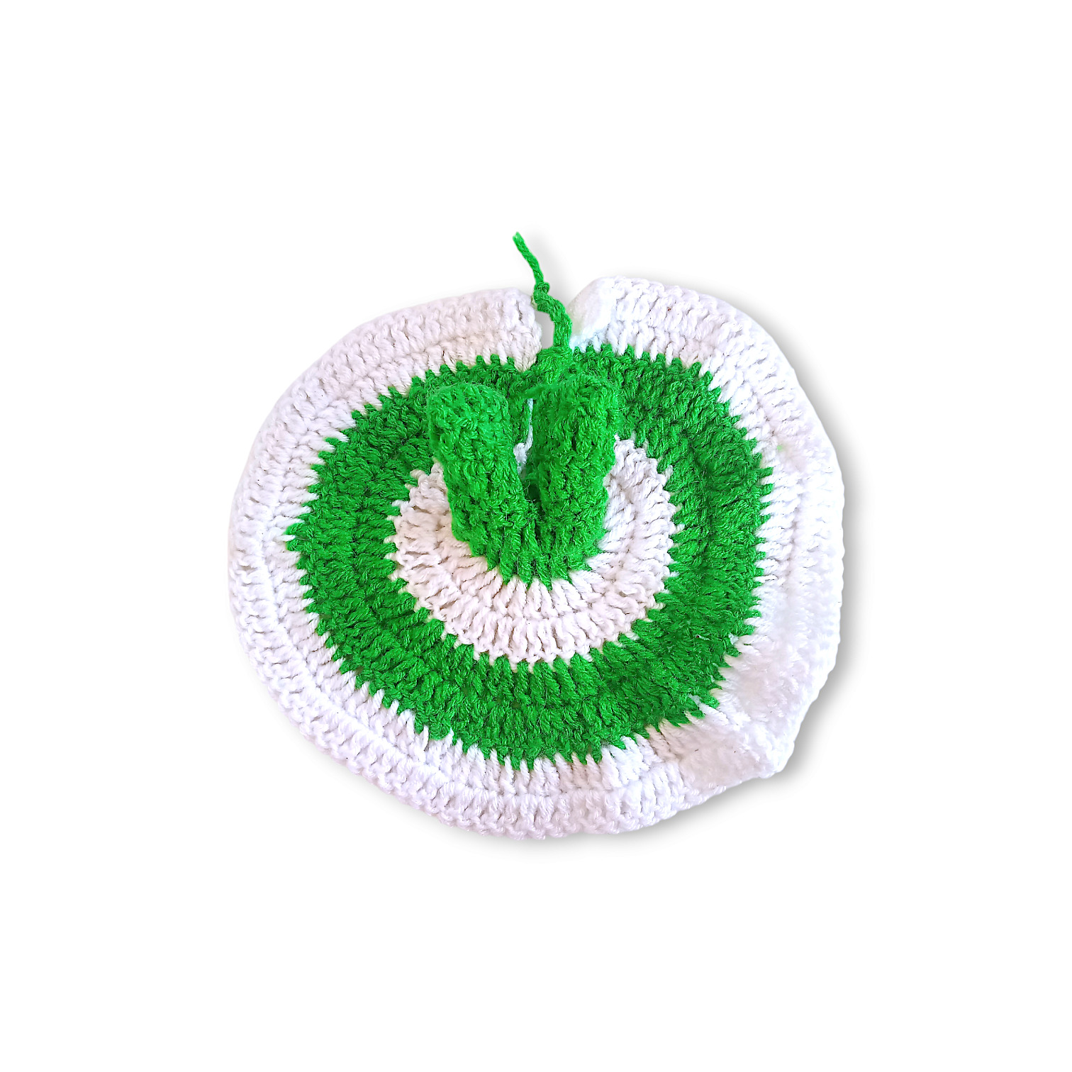 3 no Laddu Gopal Winter Dress - Beautiful Woollen Dress for Nand Lala - Handcrafted Woollen Dress for Laddu Gopal Ji - White & Green Colour Dress