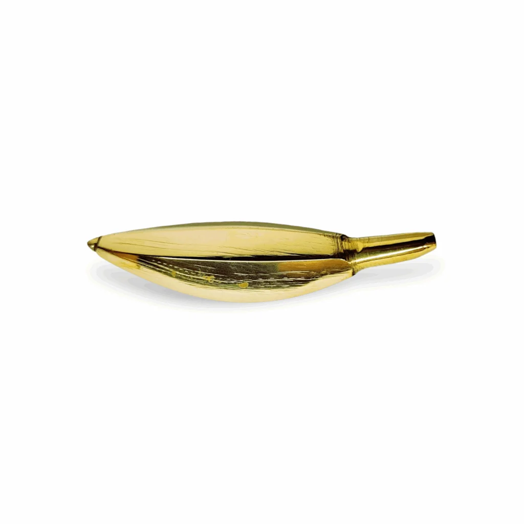 Pure Brass Banana - Pittal Kela - Brass Banana for Pooja - 4.4 inch Brass Banana