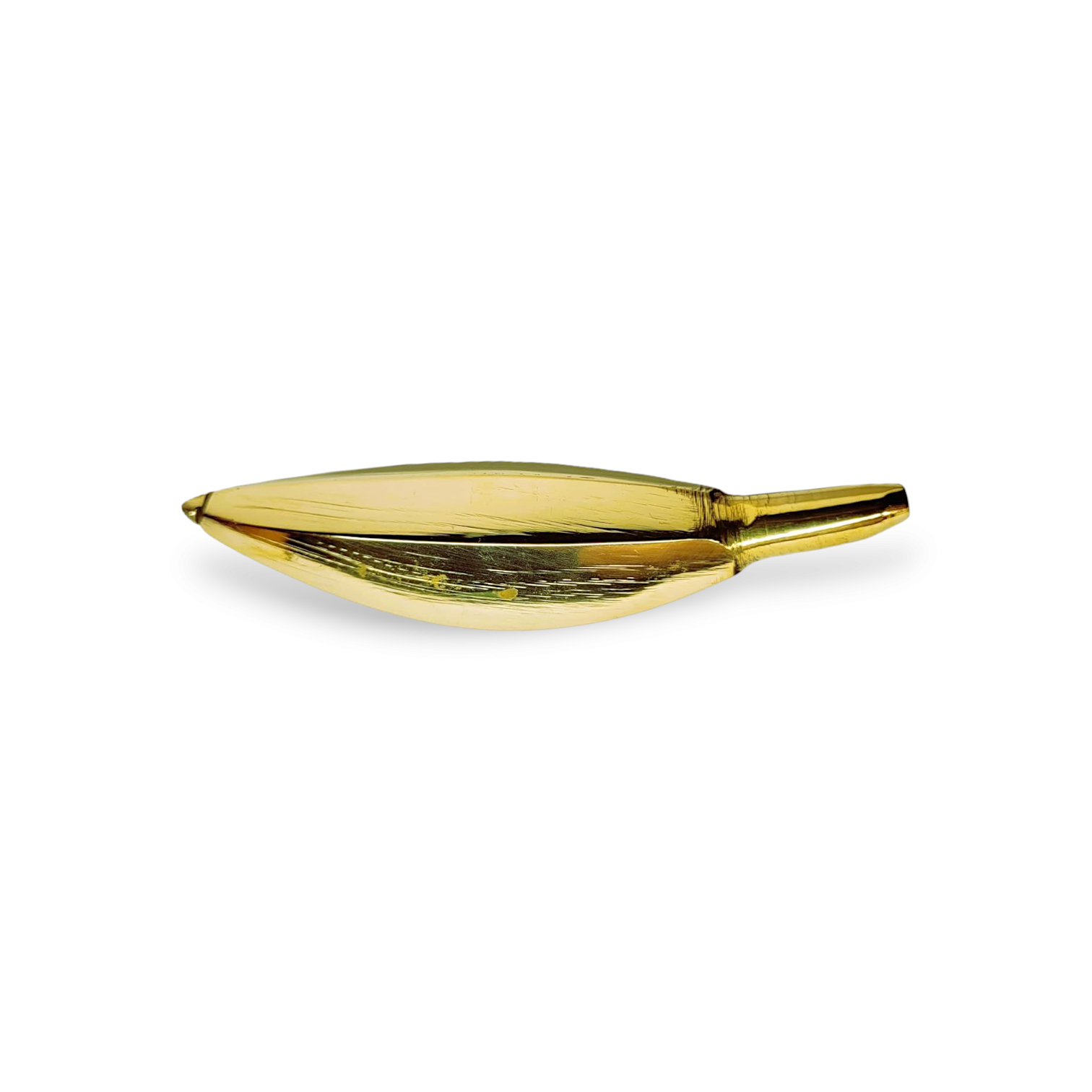 Pure Brass Banana - Pittal Kela - Brass Banana for Pooja - 4.4 inch Brass Banana