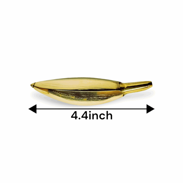 Pure Brass Banana - Pittal Kela - Brass Banana for Pooja - 4.4 inch Brass Banana - Image 2