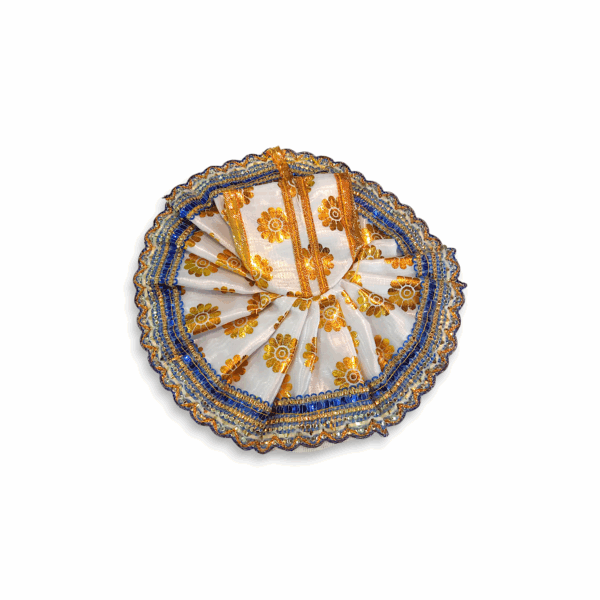 3 no Laddu Gopal Dress - Kanha Ji Dress - Handmade Beautiful Dress for Laddu Gopal Ji - Set of 2 - Image 2