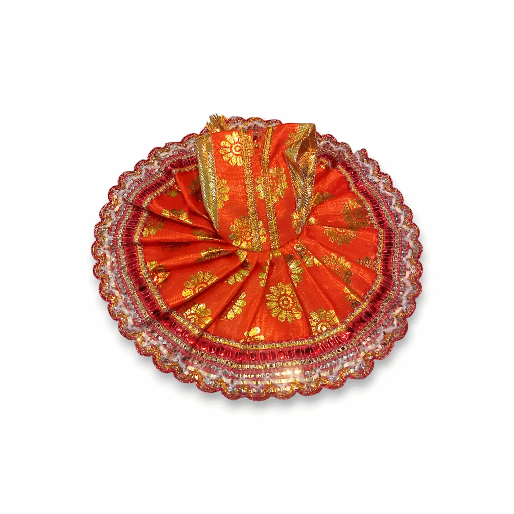 3 no Laddu Gopal Dress - Kanha Ji Dress - Handmade Beautiful Dress for Laddu Gopal Ji - Set of 2 - Image 2