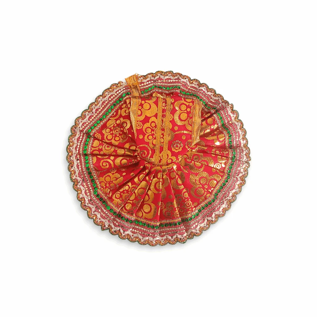 4 no Laddu Gopal Dress - Kanha Ji Dress - Handmade Beautiful Dress for Kanha Ji - Beautiful Poshak for Laddu Gopal - Combo Dress Set of 2 - Image 3