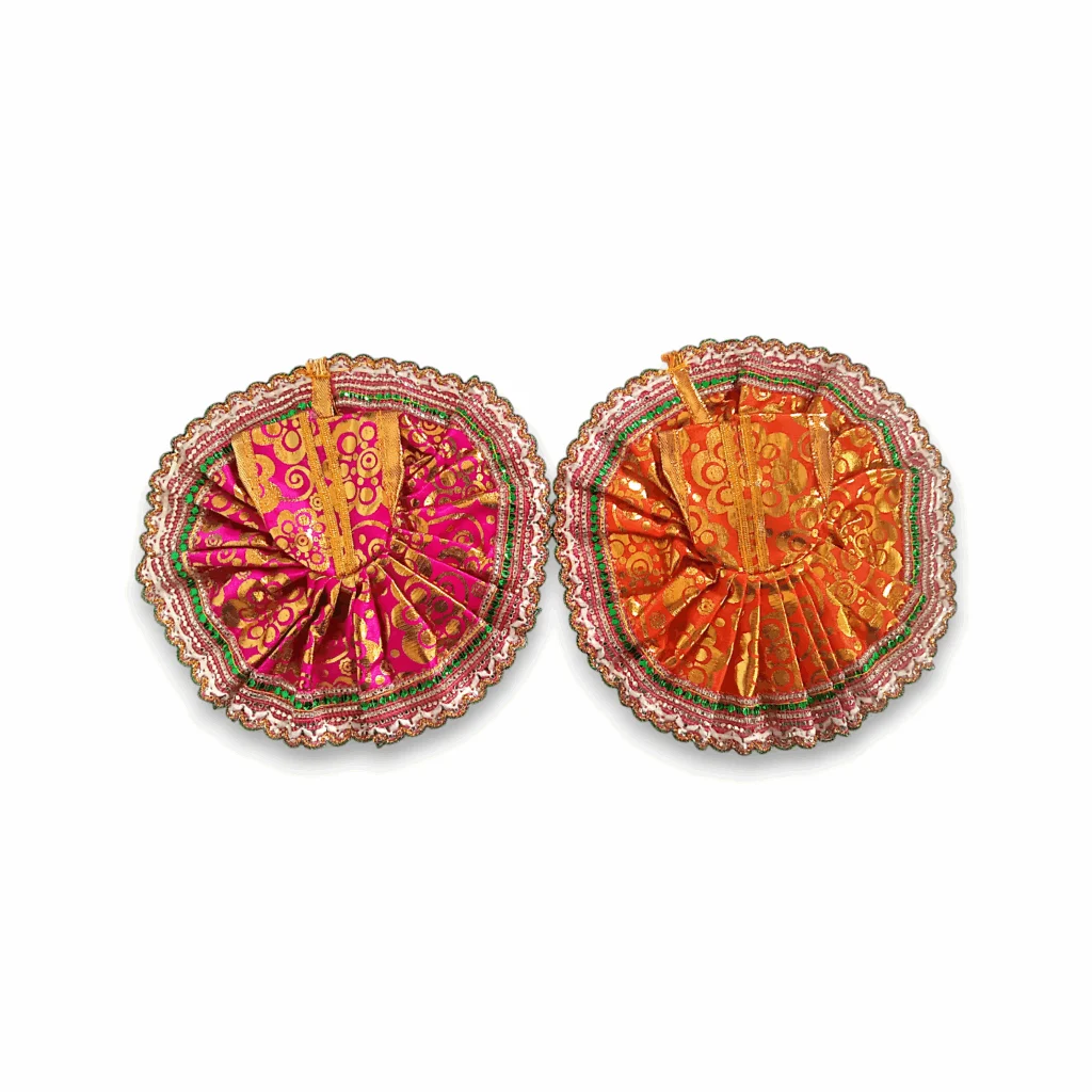 4 no Laddu Gopal Dress - Kanha Ji Dress - Handmade Beautiful Dress for Kanha Ji - Beautiful Poshak for Laddu Gopal - Combo Dress Set of 2