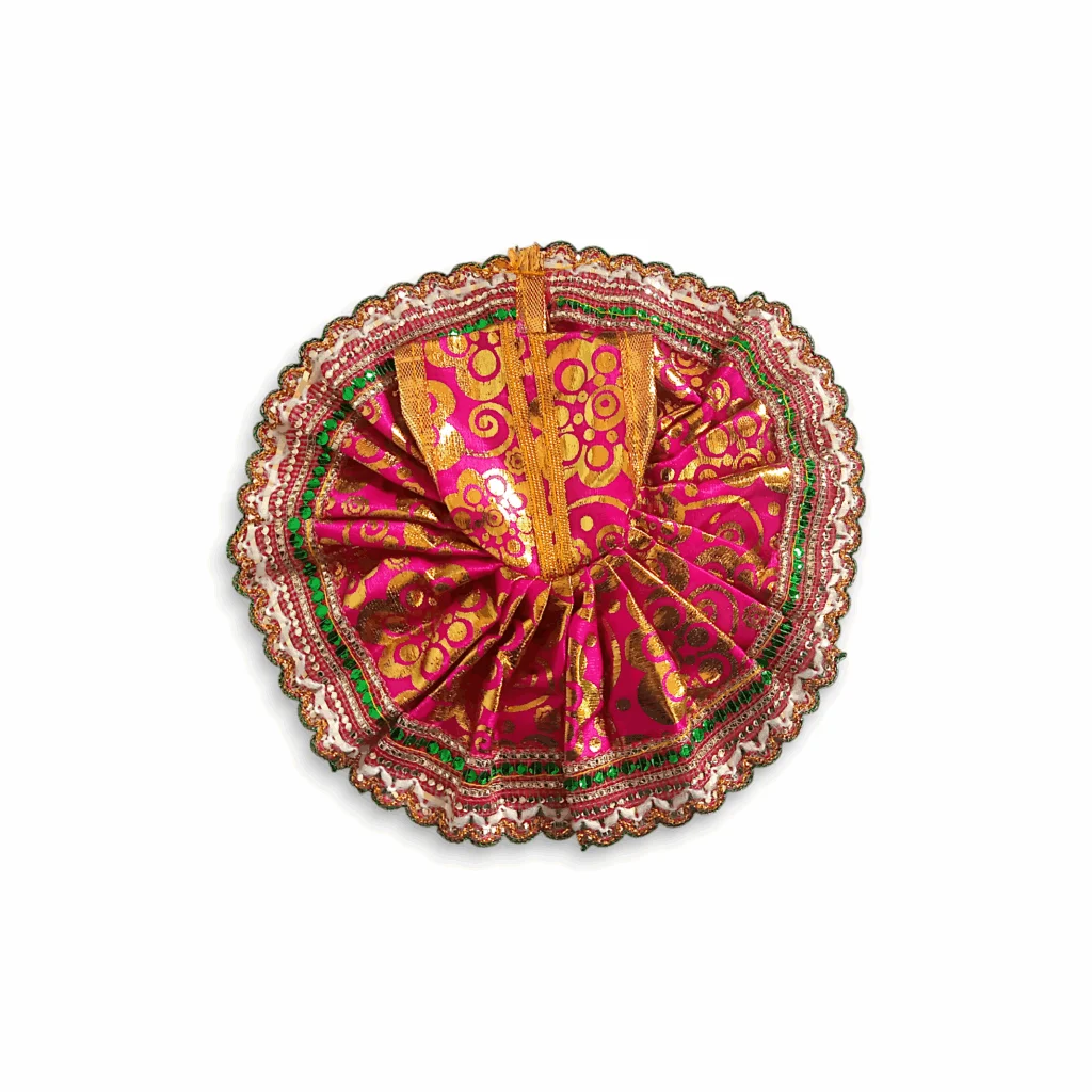 4 no Laddu Gopal Dress - Kanha Ji Dress - Handmade Beautiful Dress for Kanha Ji - Beautiful Poshak for Laddu Gopal - Combo Dress Set of 2 - Image 2