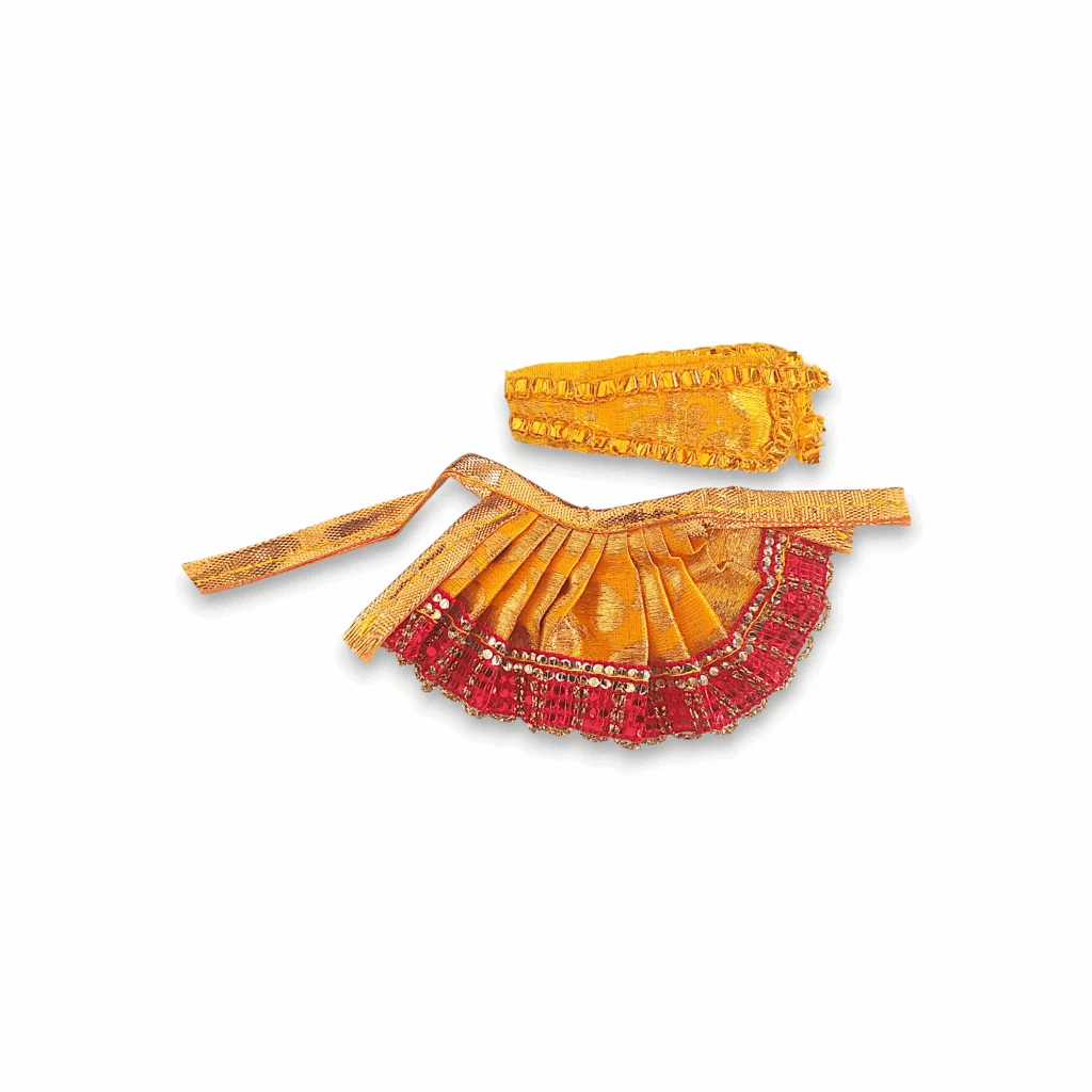 0 no Laddu Gopal Dress with Dopatta - Kanha Ji Dress - Handmade Beautiful Dress for Kanha Ji - Beautiful Poshak for Laddu Gopal - Single Pieces
