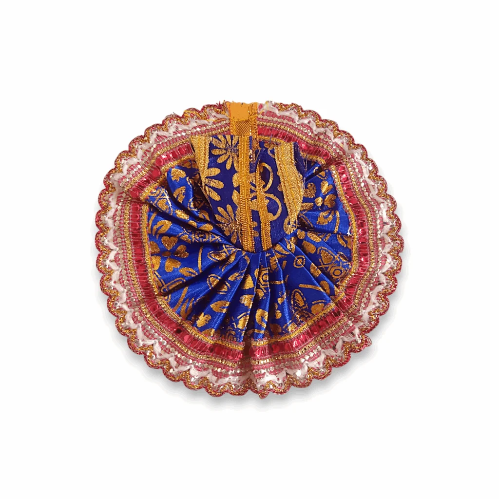 2 no Laddu Gopal Dress - Kanha Ji Dress - Handmade Beautiful Dress for Kanha Ji - Beautiful Poshak for Laddu Gopal - Combo Dress Set of 2 - Image 2
