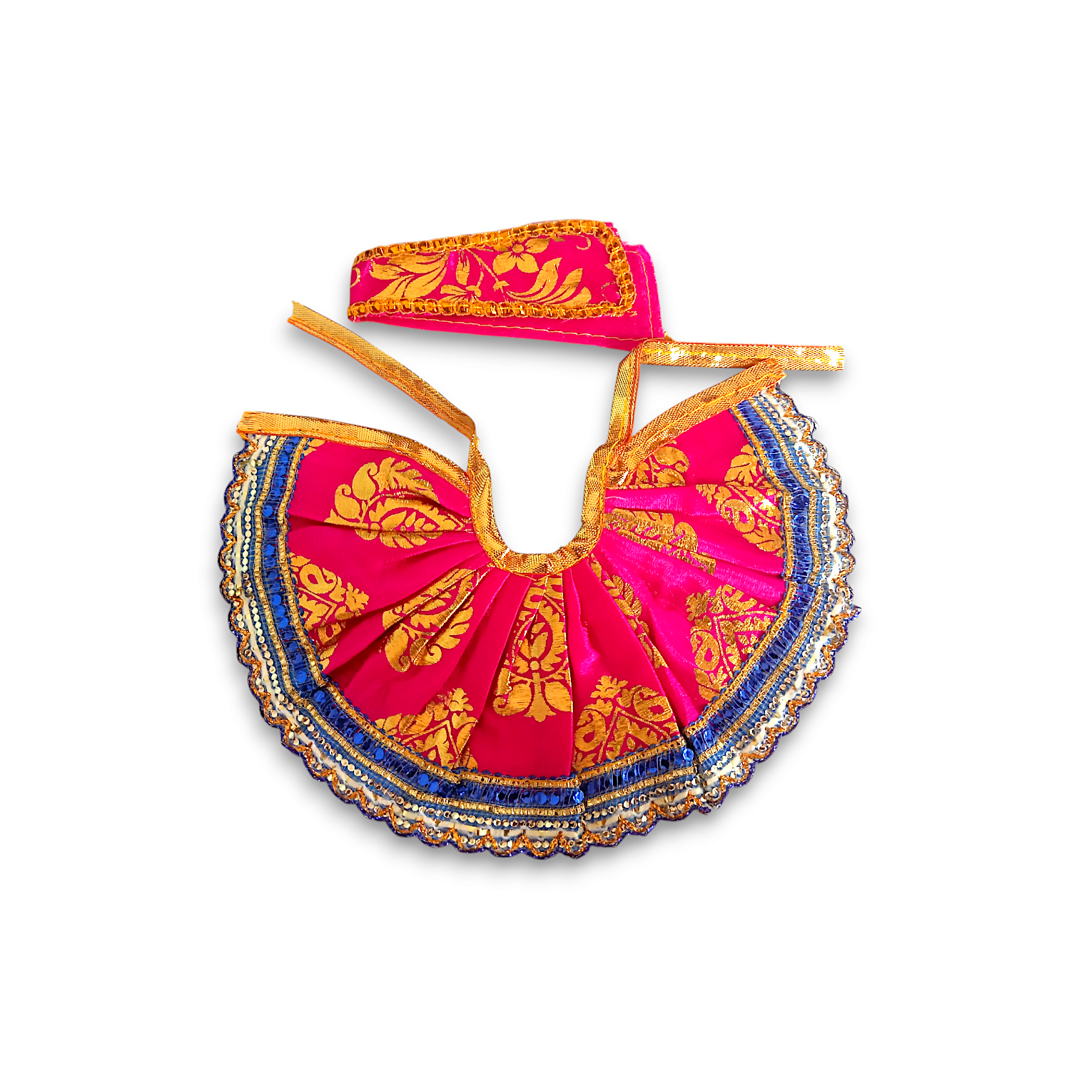 2 no Laddu Gopal Dress with Dopatta - Kanha Ji Dress - Handmade Beautiful Dress for Kanha Ji - Beautiful Poshak for Laddu Gopal - Single Pieces