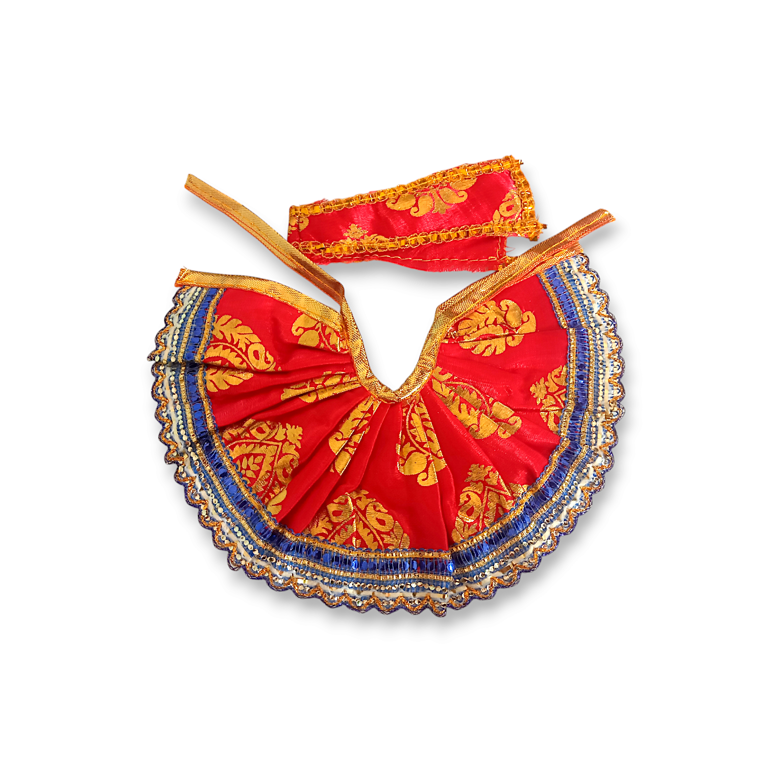 2 no Laddu Gopal Dress with Dopatta - Kanha Ji Dress - Handmade Beautiful Dress for Kanha Ji - Beautiful Poshak for Laddu Gopal - Single Pieces
