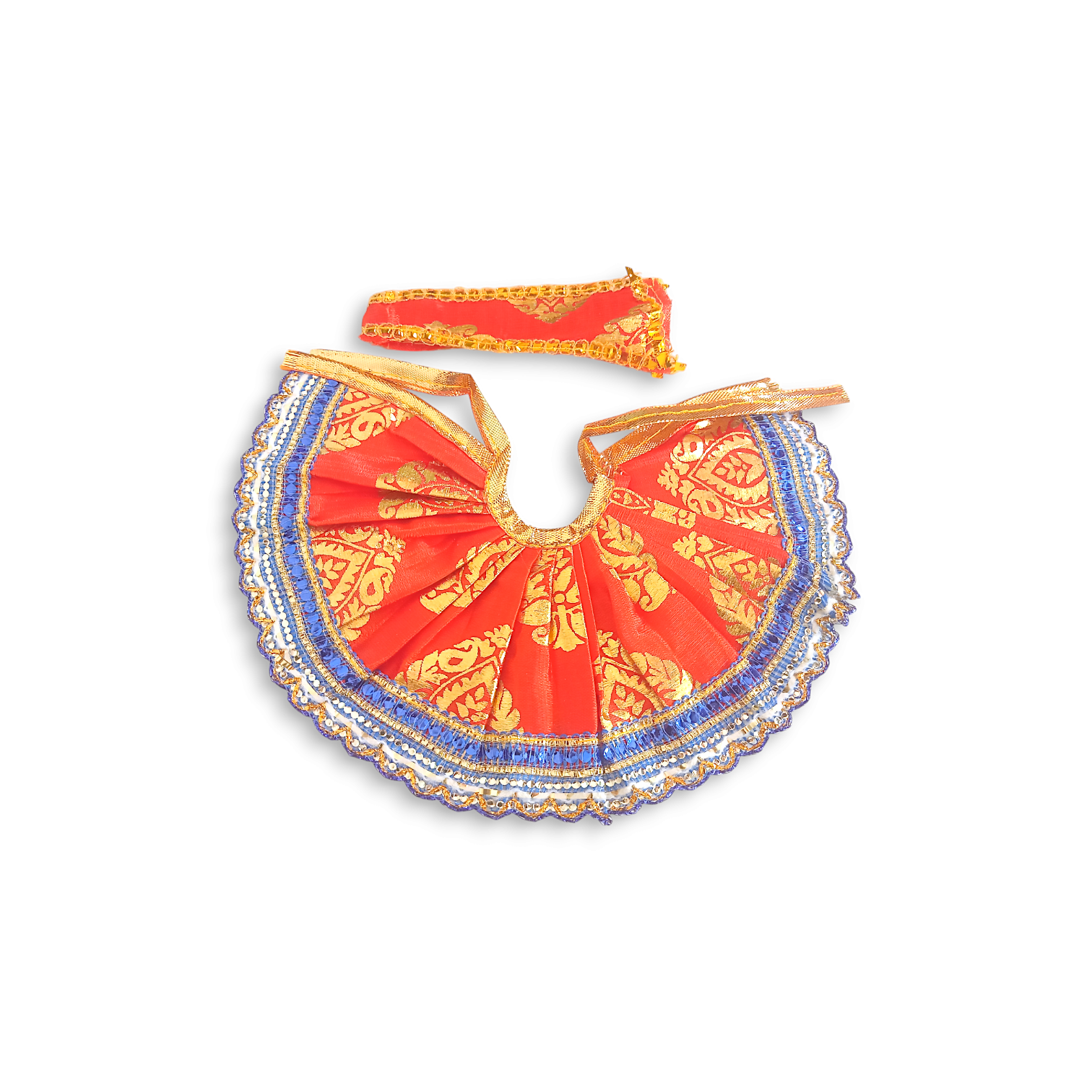 2 no Laddu Gopal Dress with Dopatta - Kanha Ji Dress - Handmade Beautiful Dress for Kanha Ji - Beautiful Poshak for Laddu Gopal - Single Pieces