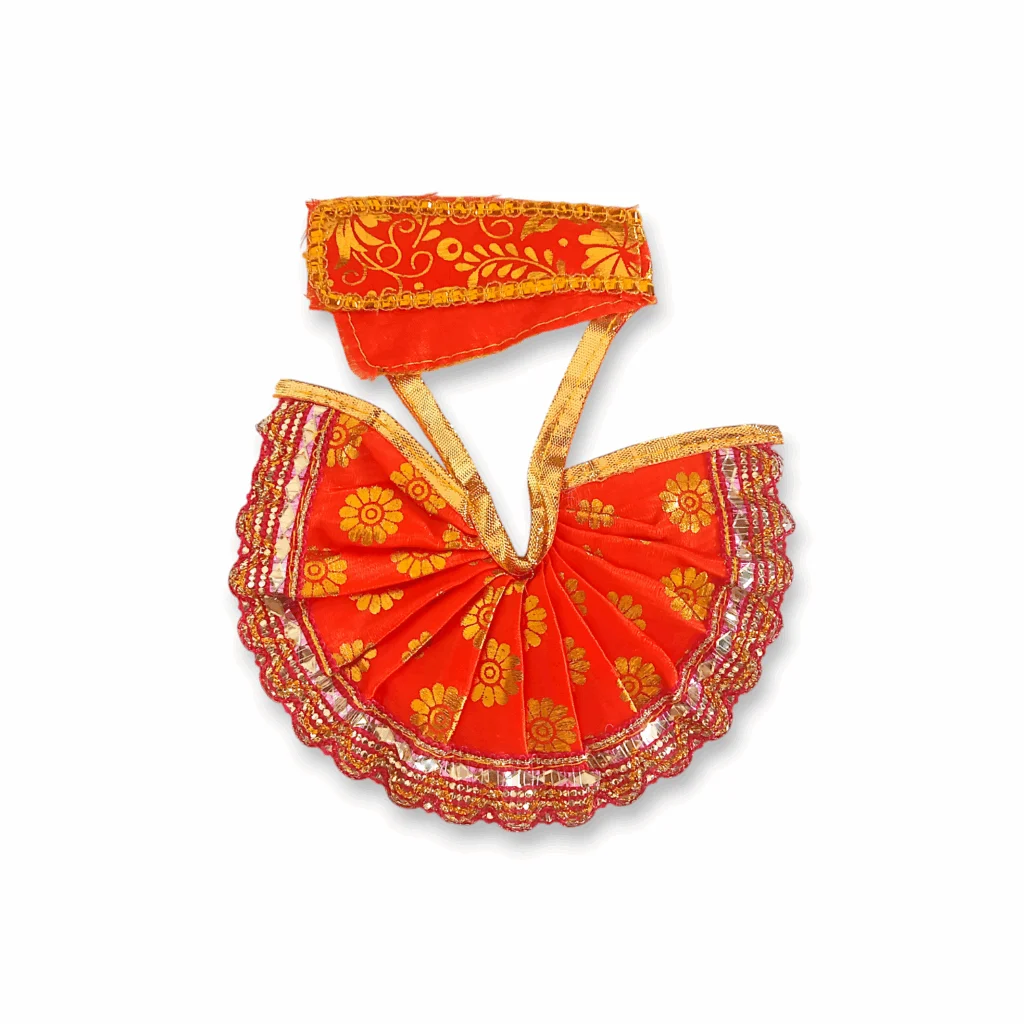1 no Laddu Gopal Dress with Dopatta - Kanha Ji Dress - Handmade Beautiful Dress for Kanha Ji - Beautiful Poshak for Laddu Gopal - Single Pieces