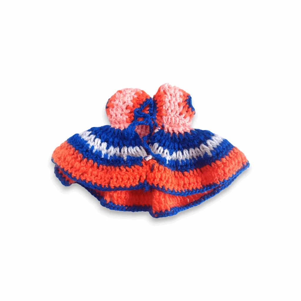 5 no Laddu Gopal Ji Handmade Woollen Dress with Cap - Beautiful Woollen Dress for Laddu Gopal Dress - Laddu Gopal Ji Winter Special Dress - Single Piece - Image 2