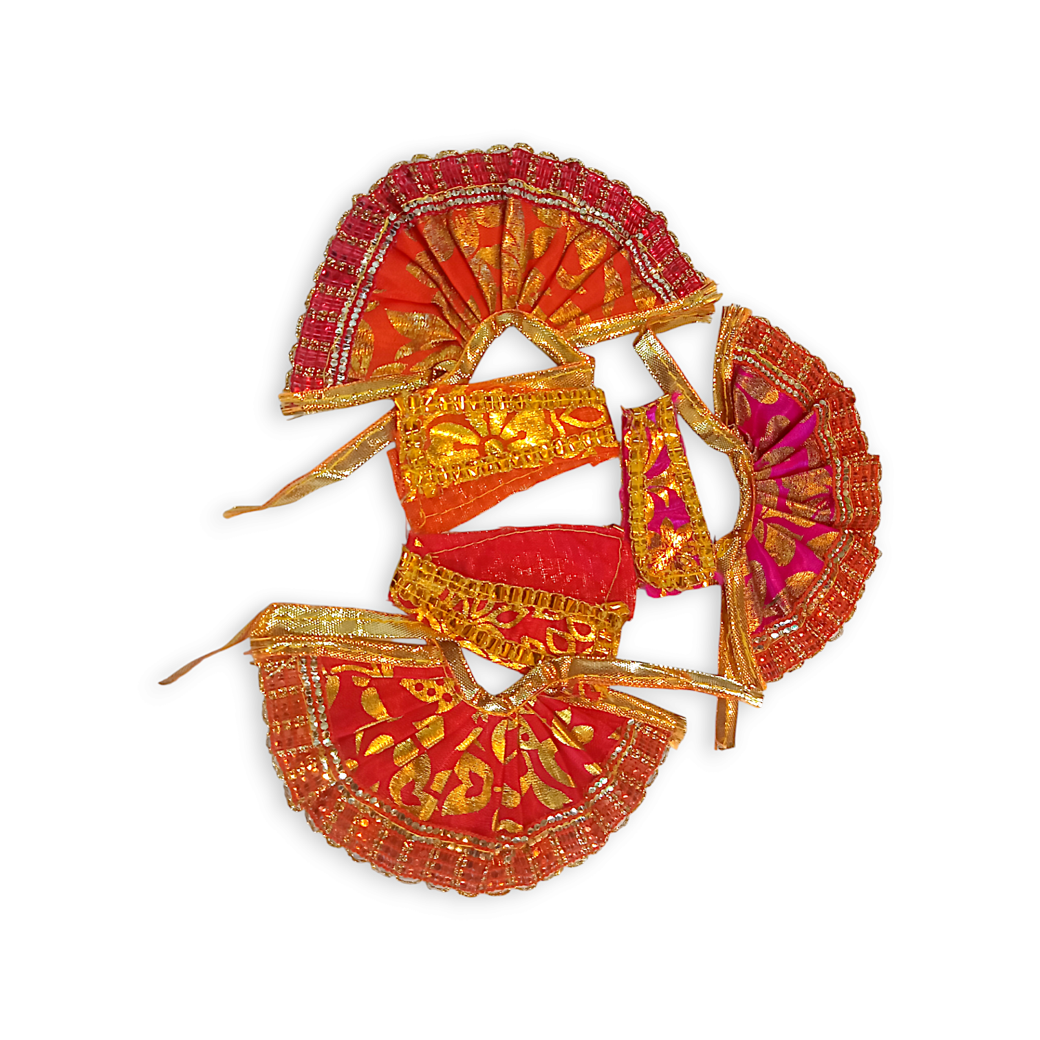 0 no Laddu Gopal Dress with Dopatta - Kanha Ji Dress - Handmade Beautiful Dress for Kanha Ji - Beautiful Poshak for Laddu Gopal - Combo Dress Set of 3