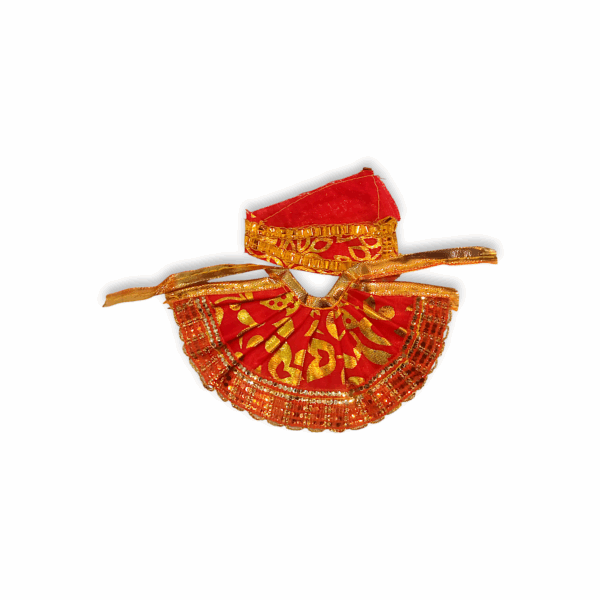 0 no Laddu Gopal Dress with Dopatta - Kanha Ji Dress - Handmade Beautiful Dress for Kanha Ji - Beautiful Poshak for Laddu Gopal - Combo Dress Set of 3 - Image 4