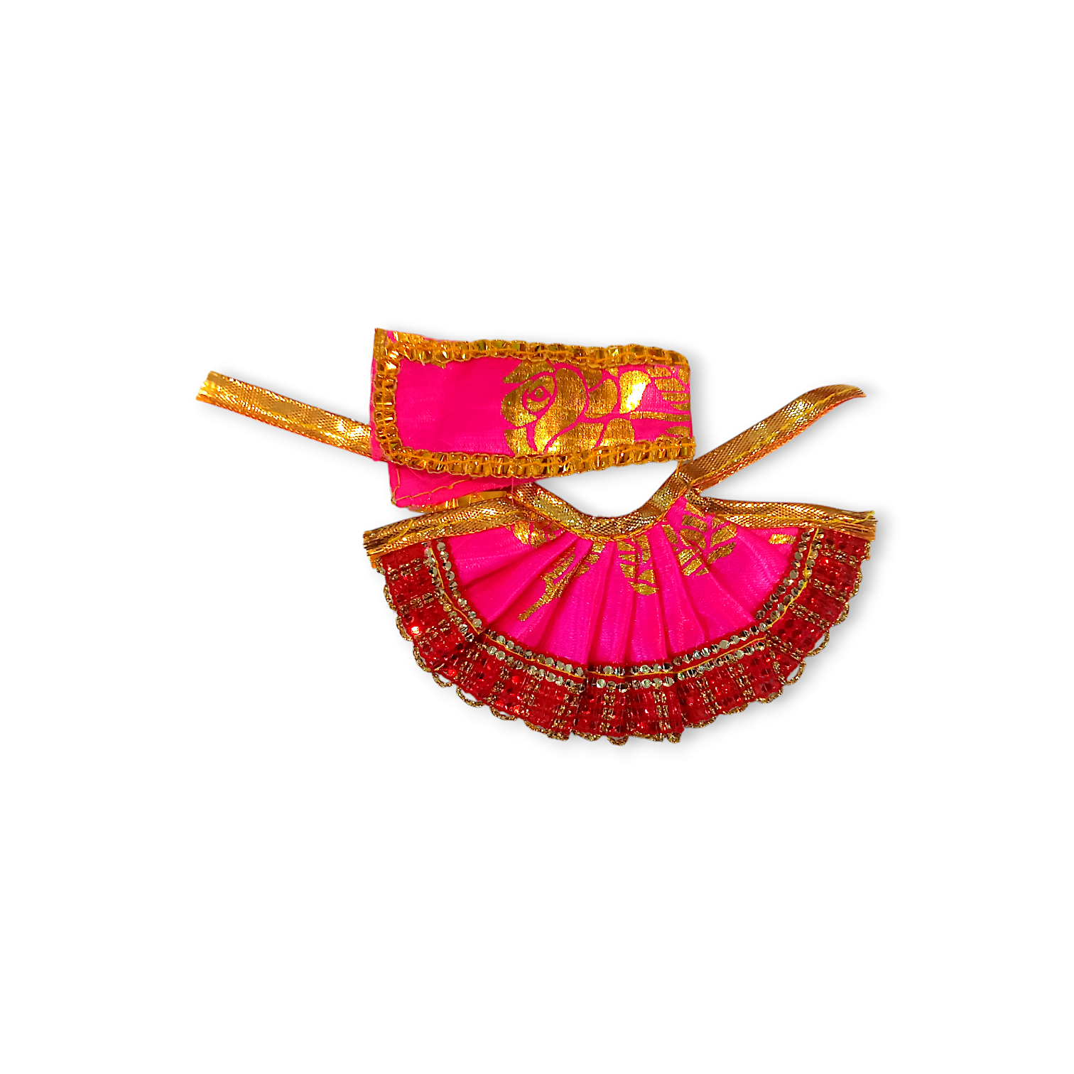 0 no Laddu Gopal Dress with Dopatta - Kanha Ji Dress - Handmade Beautiful Dress for Kanha Ji - Beautiful Poshak for Laddu Gopal - Single Pieces