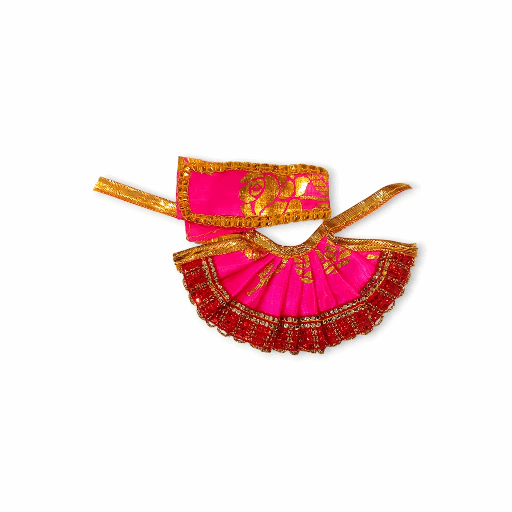 0 no Laddu Gopal Dress with Dopatta - Kanha Ji Dress - Handmade Beautiful Dress for Kanha Ji - Beautiful Poshak for Laddu Gopal - Combo Dress Set of 4 - Image 2