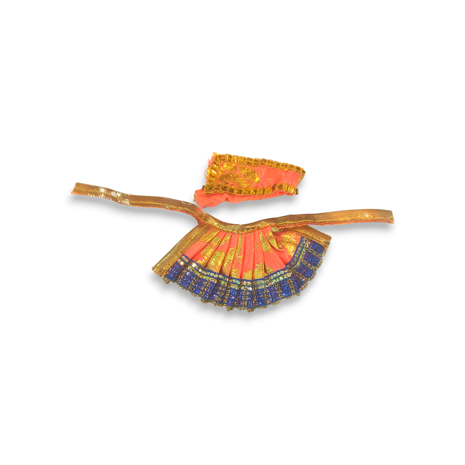 0 no Laddu Gopal Dress with Dopatta - Kanha Ji Dress - Handmade Beautiful Dress for Kanha Ji - Beautiful Poshak for Laddu Gopal - Single Pieces
