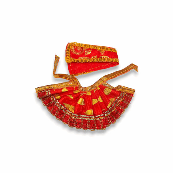 0 no Laddu Gopal Dress with Dopatta - Kanha Ji Dress - Handmade Beautiful Dress for Kanha Ji - Beautiful Poshak for Laddu Gopal - Combo Dress Set of 4 - Image 5