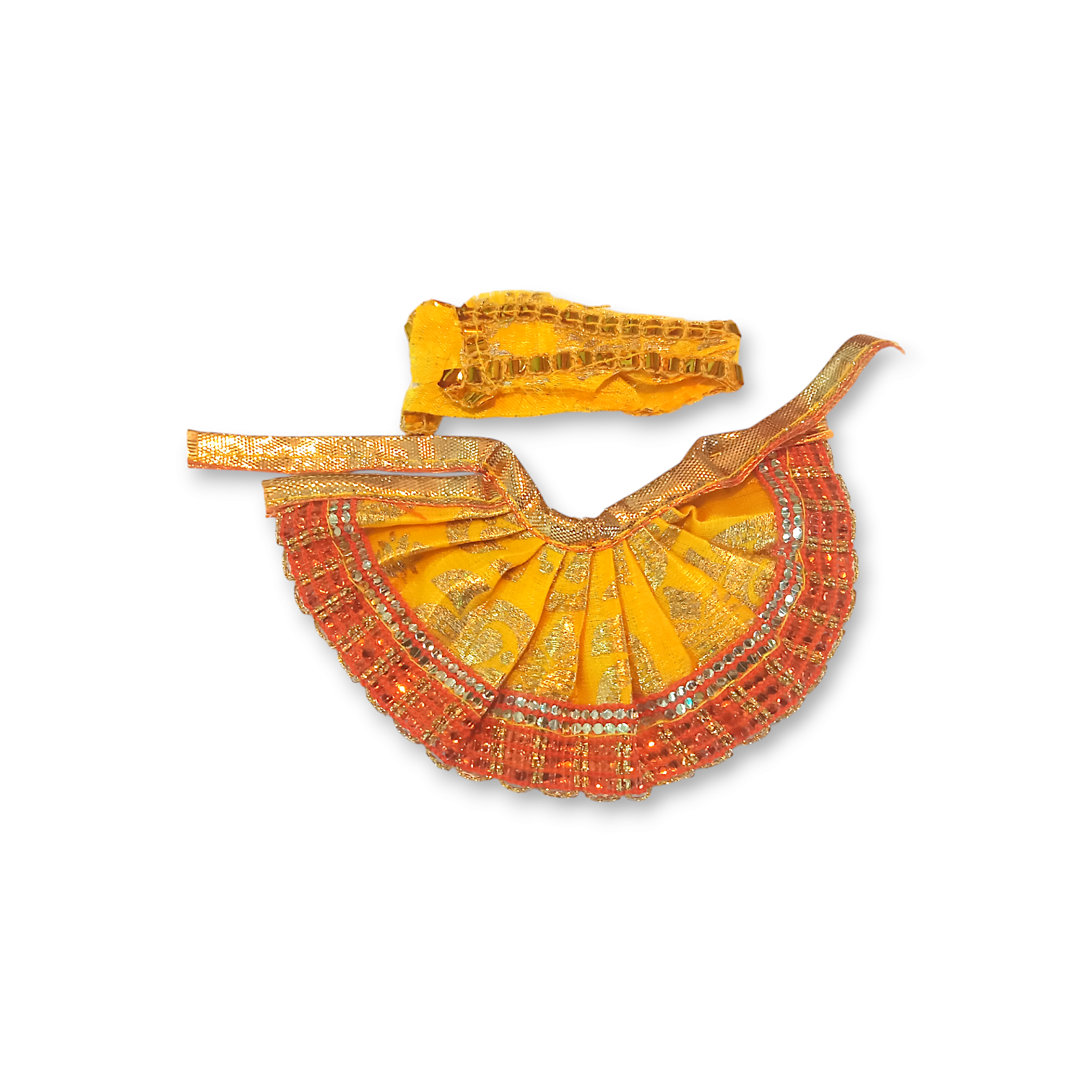 0 no Laddu Gopal Dress with Dopatta - Kanha Ji Dress - Handmade Beautiful Dress for Kanha Ji - Beautiful Poshak for Laddu Gopal - Single Pieces