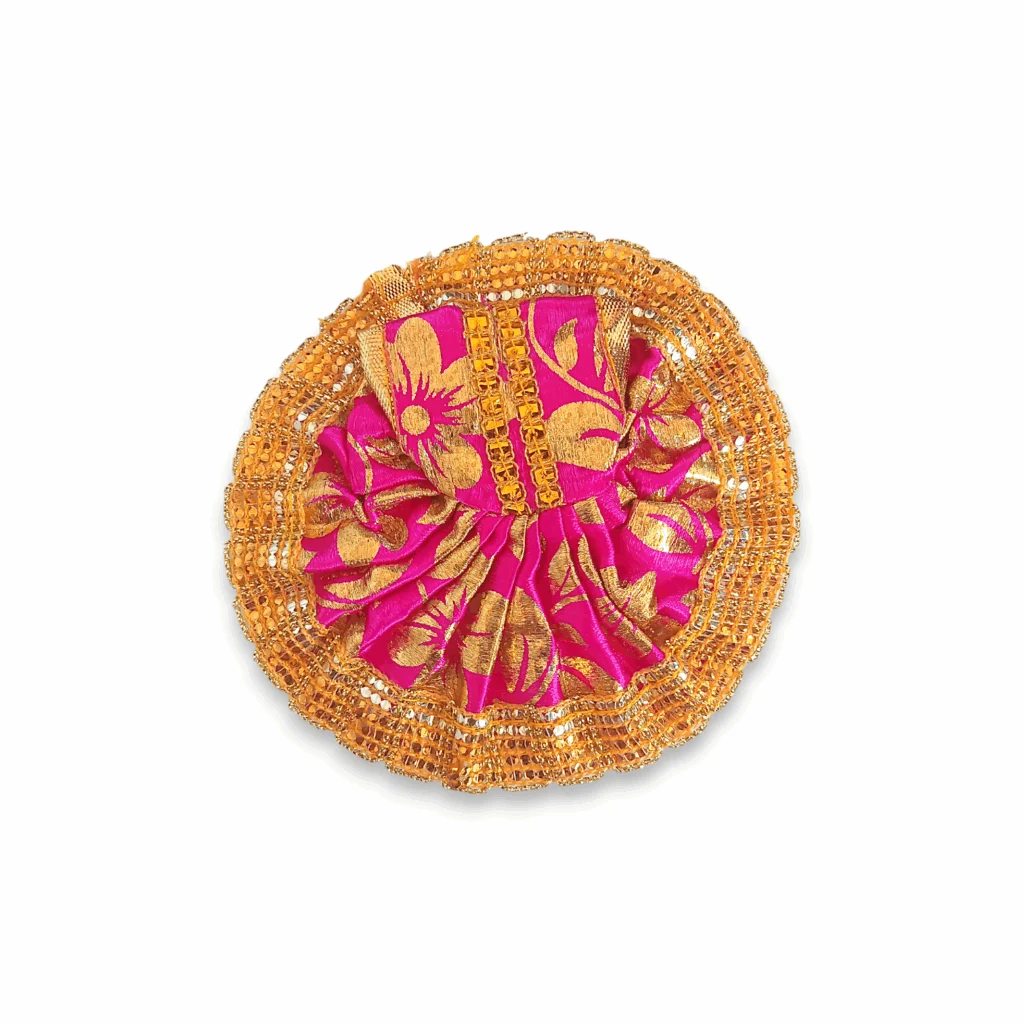 1 no Laddu Gopal Dress - Kanha Ji Dress - Handmade Beautiful Dress for Kanha Ji - Beautiful Poshak for Laddu Gopal - Combo Dress Set of 4 - Image 3