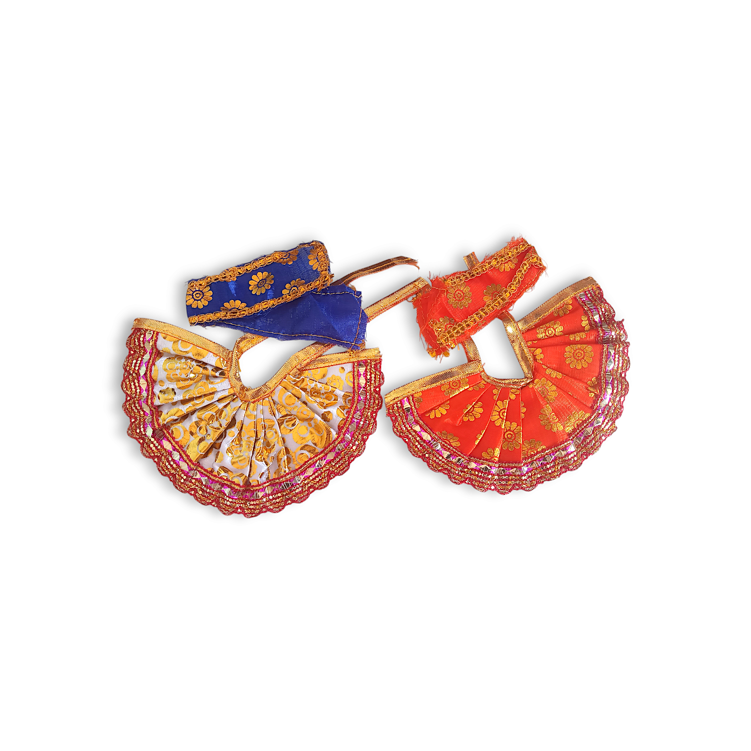 1 no Laddu Gopal Dress with Dopatta - Kanha Ji Dress - Handmade Beautiful Dress for Kanha Ji - Beautiful Poshak for Laddu Gopal - Combo Dress Set of 2